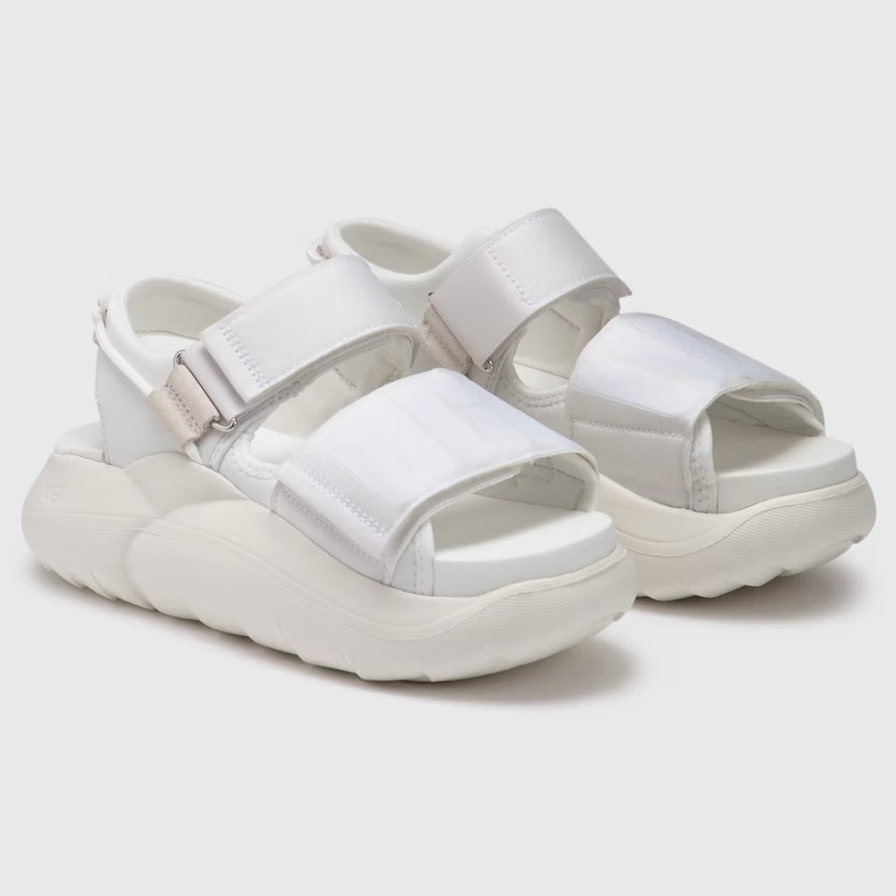 UGG white LA CLOUD STRAP SANDAL Platform Sandals size 8.5